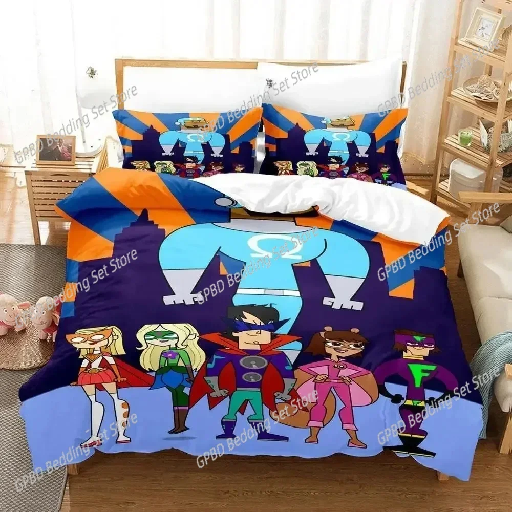 

Anime Total Drama 3D NEW Duvet Cover Pillowcase Bedding Set Adult Boy Girl Bedroom Decoration Children Single Double Large