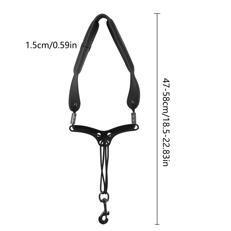 

Adjustable Length Saxophon Neck Strap Saxophone Neck Strap Harnesses Easy to Use