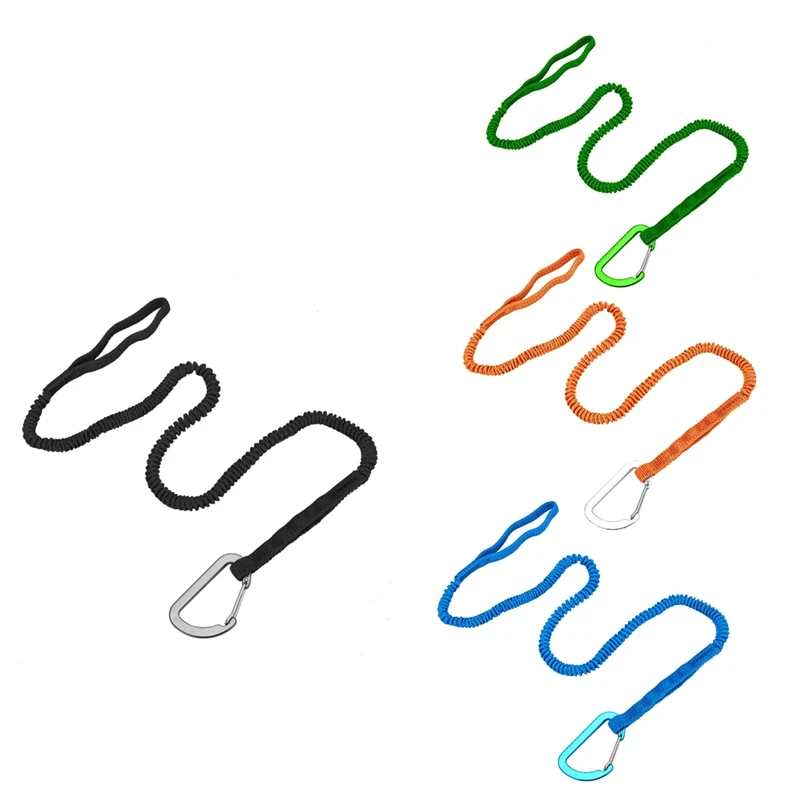 2er Pack Kajak Paddel Leine, Paddle Board Leine Angeln Lanyard Werkzeug mit Karabiner Kajak Zubehör