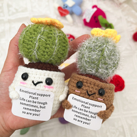 Handmade Weaving Bear Crochet Positive Bear Tortoise Funny Creative Ornament Car Interior Desk Accessories Knited Doll Gifts