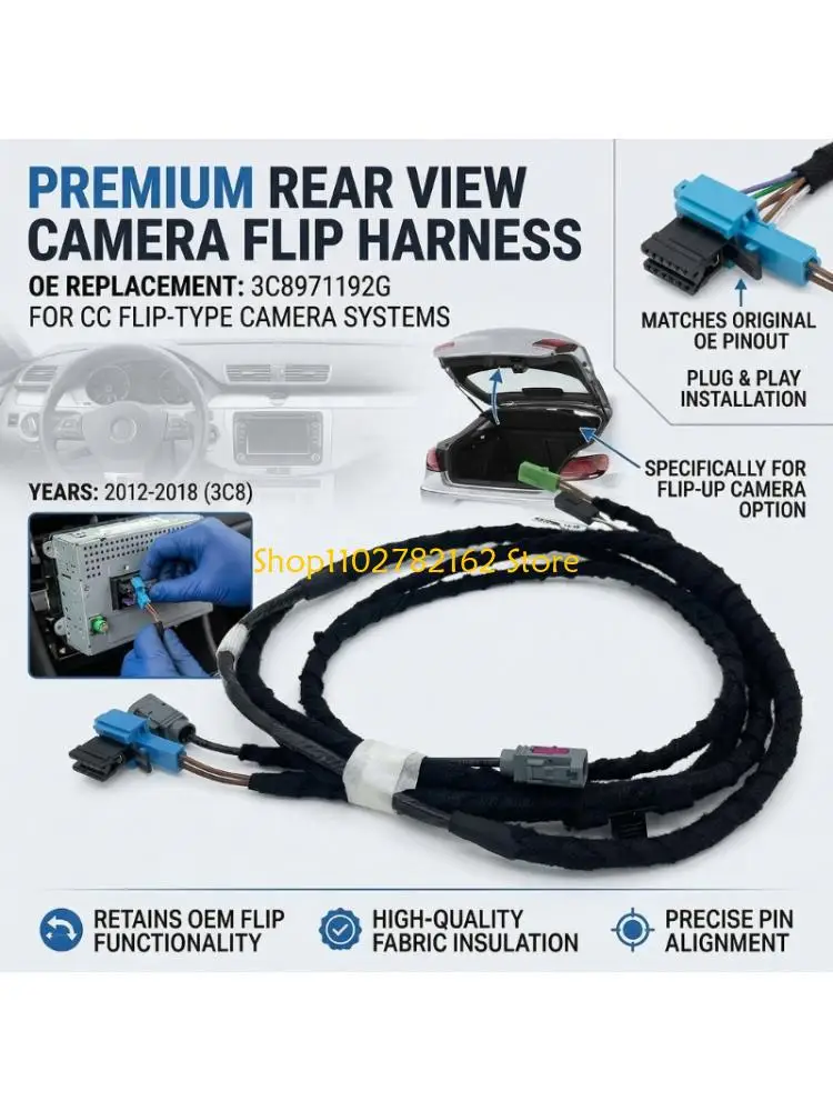 

547B Right Side Vehicle Harness for Boot Lid and Tailgate Cable Replace 3C8971192G