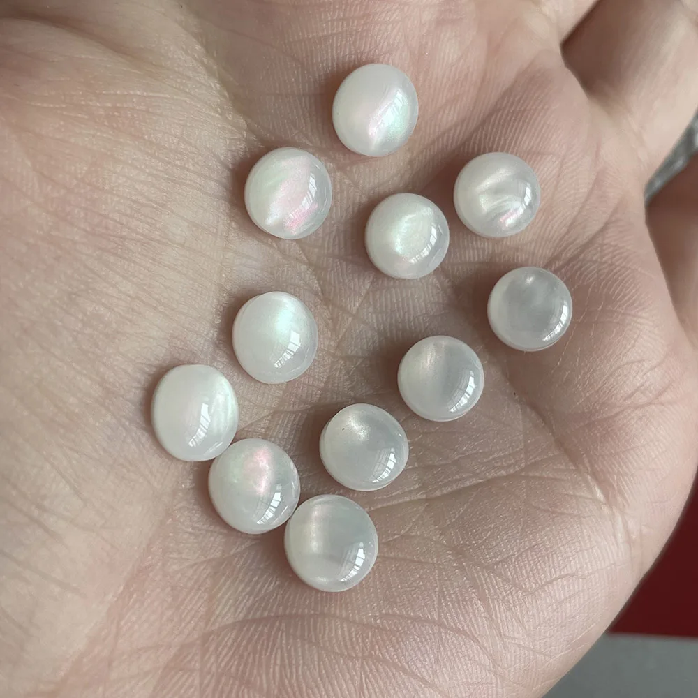 - شطرنج خفيف متدفق-زخارف أورورا 8 مللي متر ملحقات مسطحة منقطة تقليد فريتيلاريا رقعة راتينج دائرية 404 أظافر #6