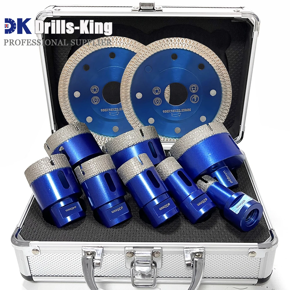 Dk Drills-King M14 Набор кольцевых пил для плитки Алмазные сверла и дисковые алмазные коронки Набор сверл для плитки Фарфоровый керамический посуд Dk Drills-King M14 Набор кольцевых пил для плитки Алмазные сверла и дисковые алмазные коронки Набор сверл для плитки Фарфоровый керамический посуд