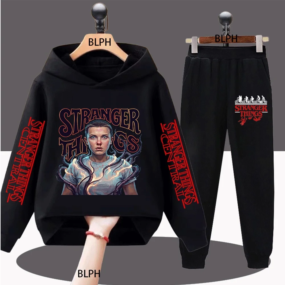 

Детский комплект с капюшоном «Очень странные дела» с уникальным дизайном, вдохновленный Хокинсом, Индианы, с деталями с электрическими щупальцами, идеально подходит для