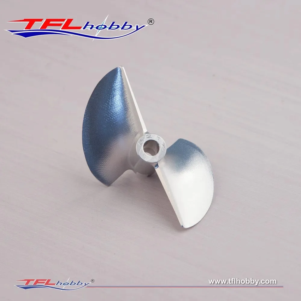 TFL 2 cuchillas serie O CNC apertura 4,76 o-dia. Hélice de aluminio para barco RC, 36mm-55mm