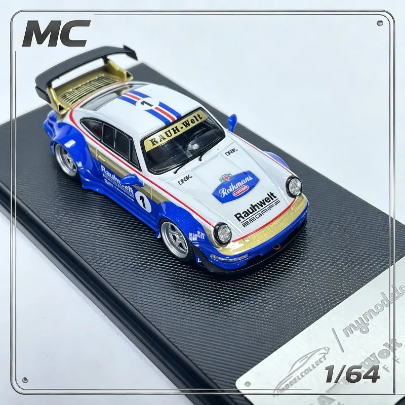 MC 1/64 Alloy RWB 964 High Wing High-Wing Replica Car Model Figurine, Collectible Decorative Item, Boys' Gift