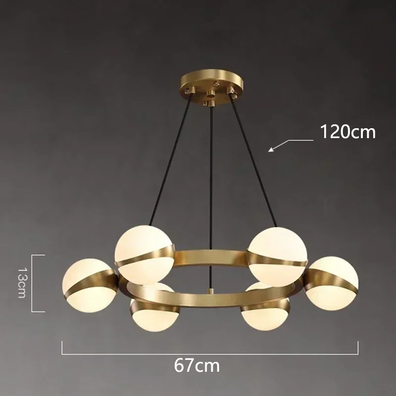

Nordic Ring Acrylic Spherical Pendant Table Living Dining Room Kitchen Bedroom Ceiling Light Interior Design Home Decoration