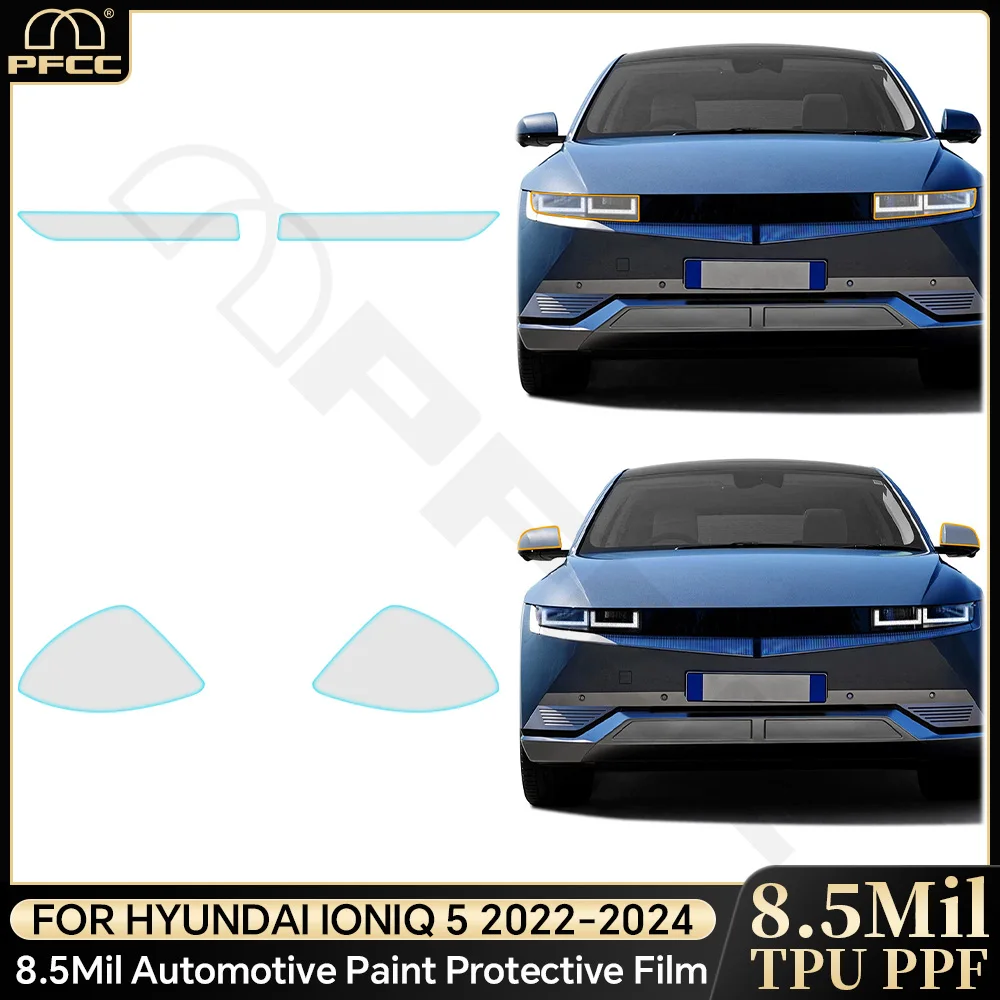 

Pre Cut For Hyundai IONIQ 5 2022 2023 Accessories Car Headlight Paint Protection Film Rearview Mirror PPF Clear Decal Sticker