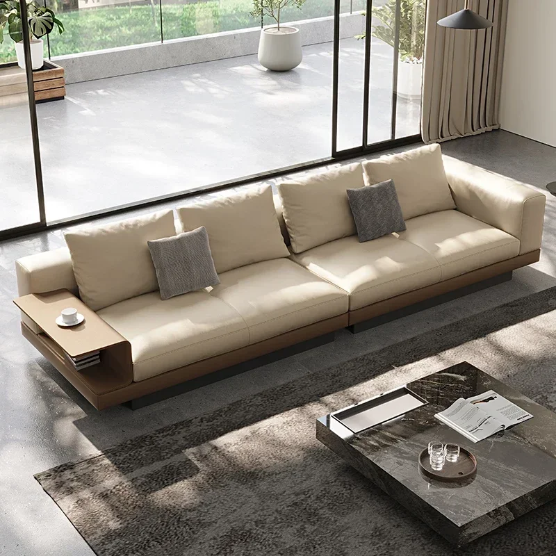 

Large Nordic Armrest Sofa Leather Lounge European Luxury Living Room Couch Lazy Accent Design Sofas Camas Furniture Home