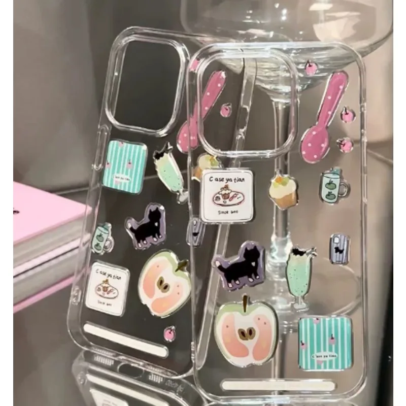 Fashion Korean Ins Cartoon dog cat 3D Crystal Stickers Decoration Material for Mobile Phone Case Diy Camera Pad 3d Наклейка