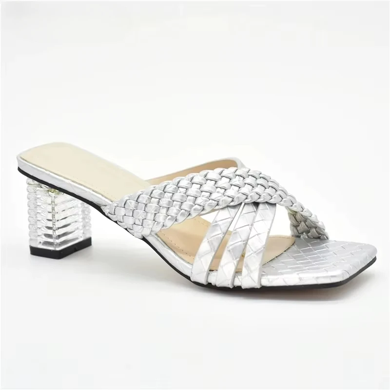 

Latest Luxery Shoes Women Closed Toe Heels Wedding Shoes Bride 2024 Fashion Women Ladies Shoes and Sandals Nigerian Party Pumps