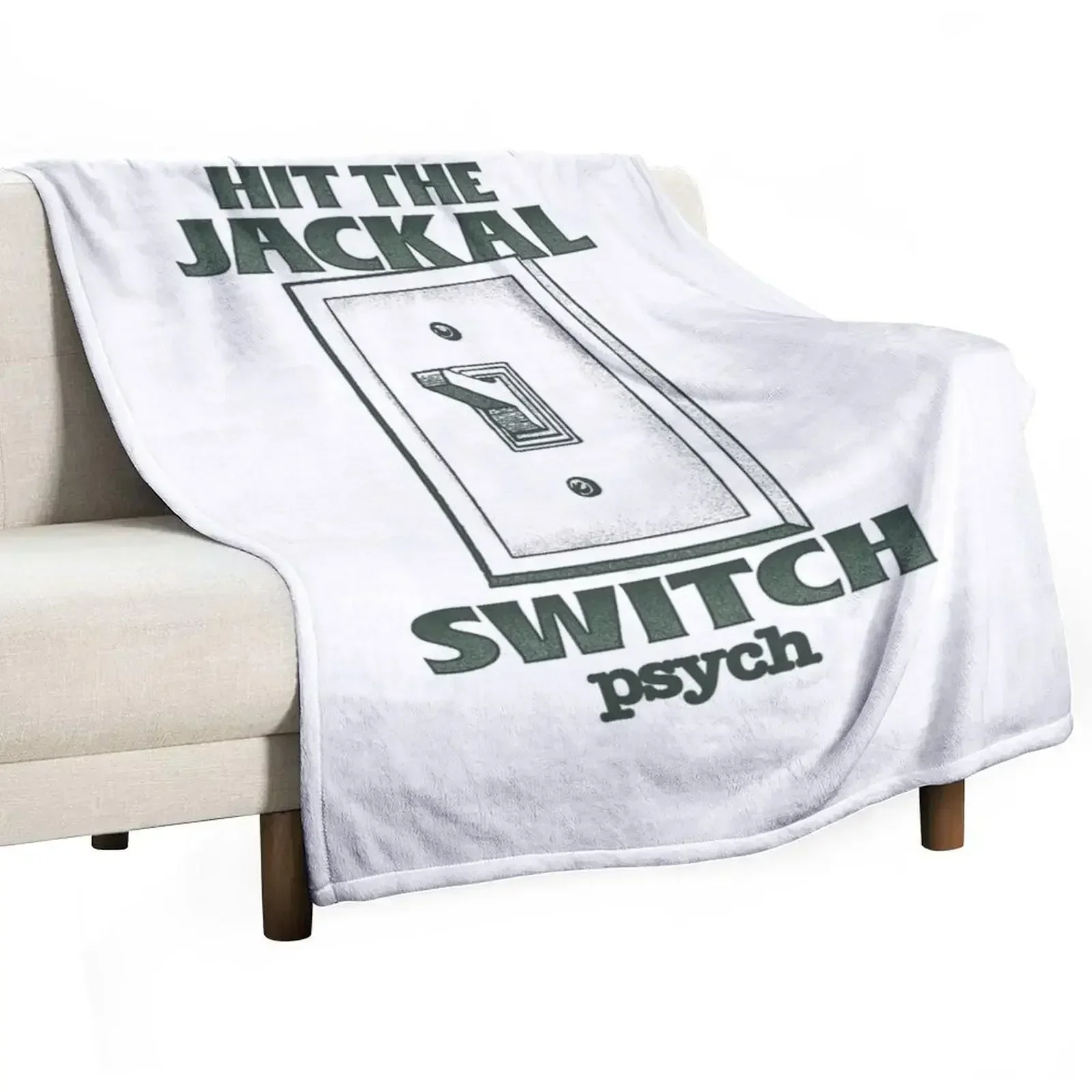 Psych Hit the Jackal Switch Throw Blanket Sofas Stuffeds Hairys Heavy Blankets