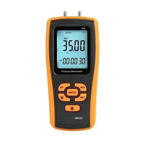 

GM510 GM511 GM520 Handheld Digital Pressure Gauge Tester Meter Manometer Differential Pressure Gauge