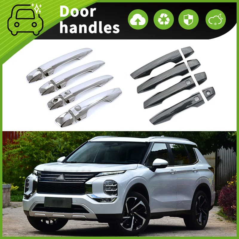 Suitable for 23 Mitsubishi Outlander door handle decorative door bowl handle scratch-proof modification special accessories