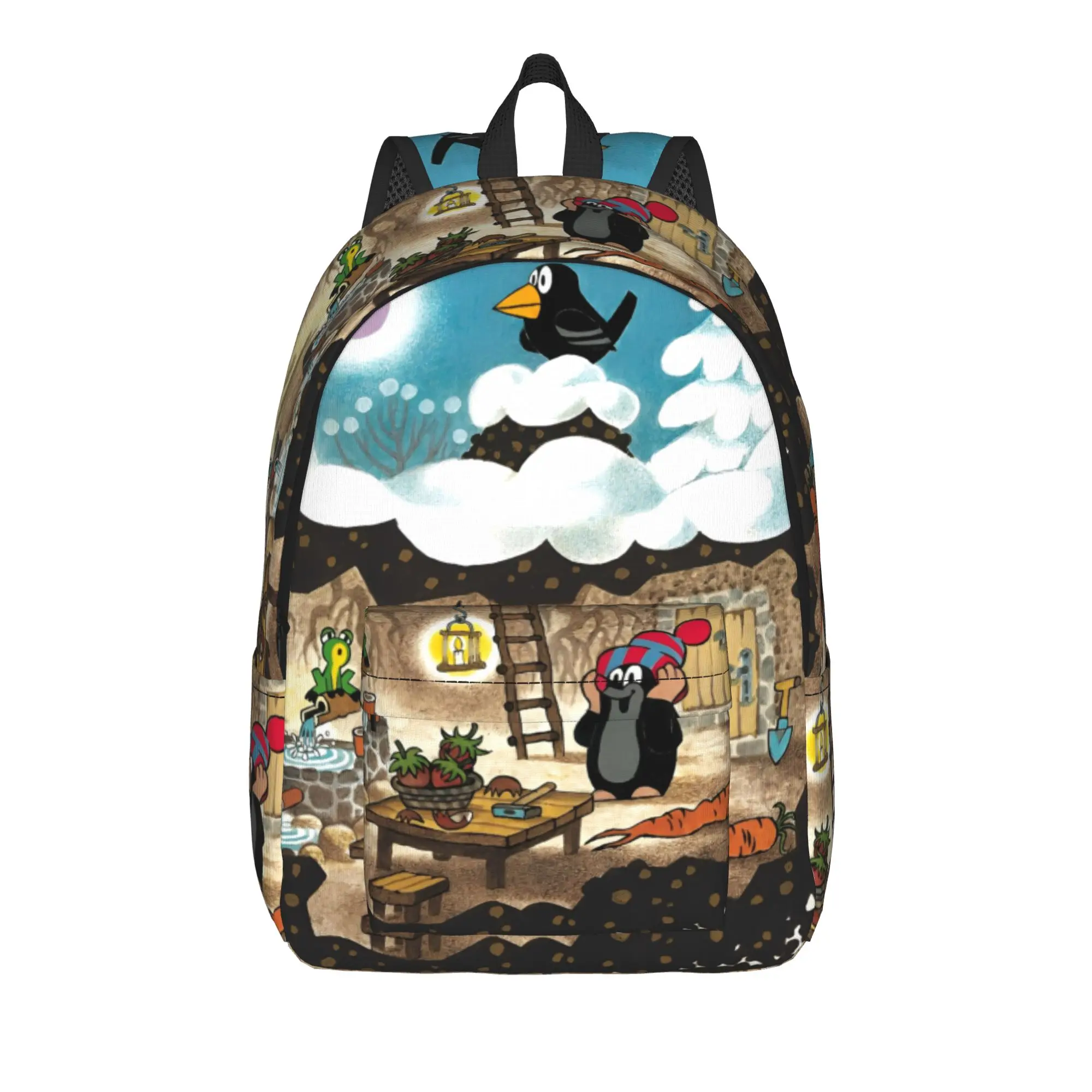 The Little Mole   Backpack  Women Men Polyester Travel Backpacks Lightweight Pretty High School Bags Rucksack