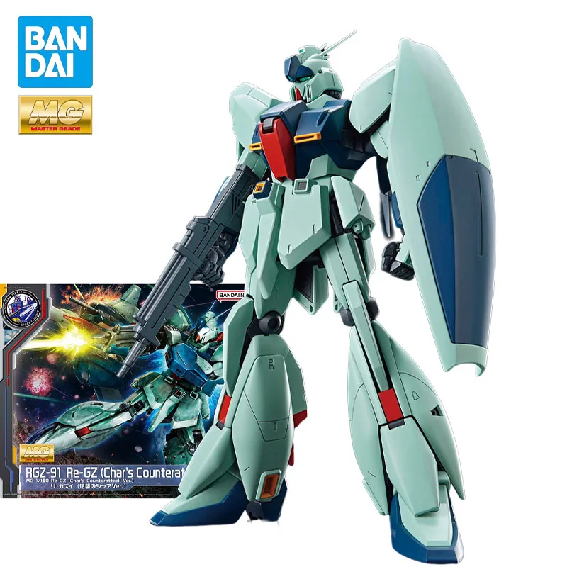 

Genuine Original Bandai MG GUNDAM RGZ-91 Lingus Action Figure PVC 1/100 Collectible Model Dolls Statuette Ornament Gift