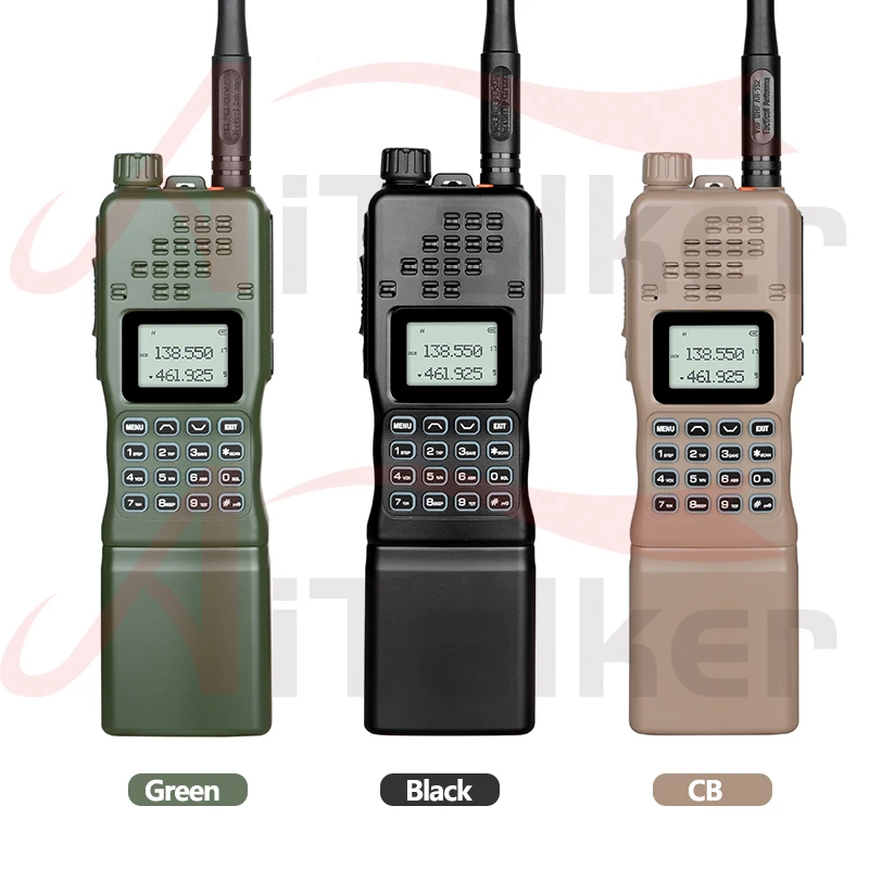 Baofeng-walkie-talkie de juego táctico portátil, Radio bidireccional, AR-152, VHF/UHF, 15W, potente batería de 12000mAh, AN /PRC-152