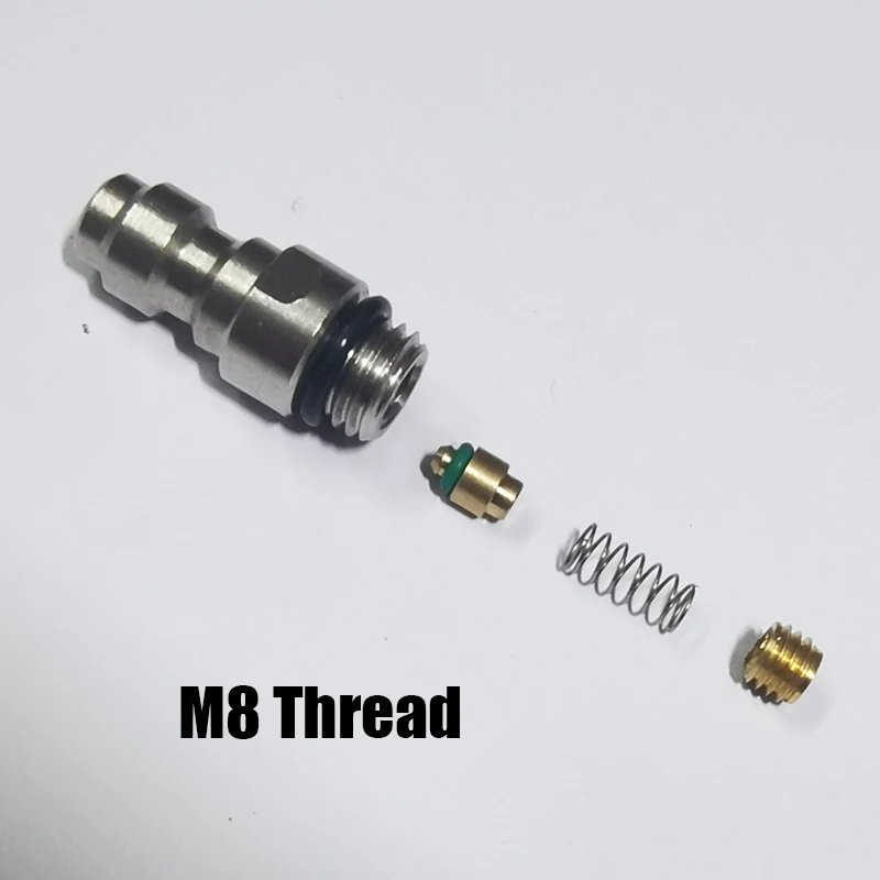 Hpa Luft 8mm Schnell kupplung Stecker Buchse Adapter 8mm Füll nippel Hochdruck 1/8npt 1/8bsp m10 * 1 m8 * 1 Edelstahl – Detail 11