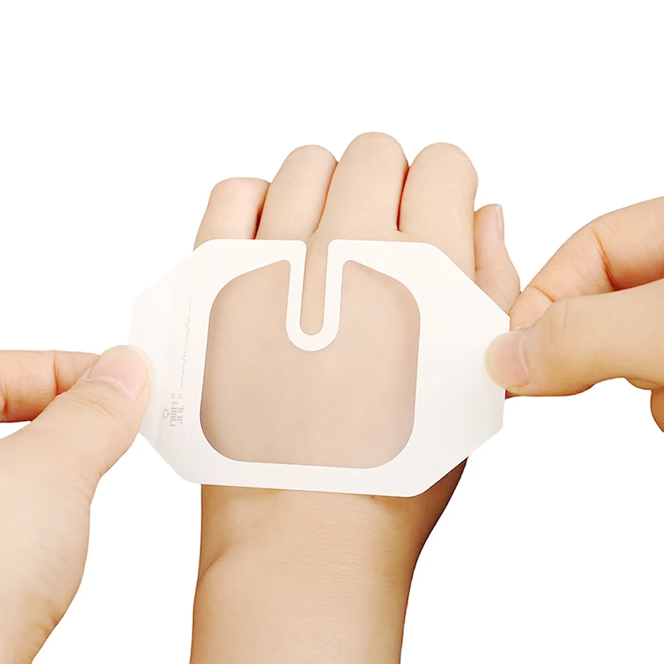 PU Transparent Waterproof Dressing Plaster Patch, 20-40PCS Octagonal Design, Invisible Catheter Fixation 6X7cm