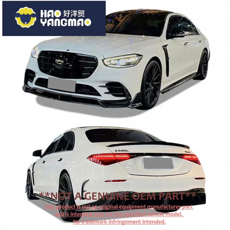 MSY Carbon Fiber Body Kit for Mercedes-Benz S-Class 223 450 - Front Shovel, Rear Diffuser, Side Skirt, Spoiler, Mud Flaps