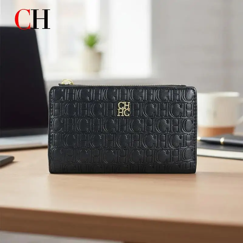 

Ch Niche Design Fashionable Coin Luxury Bag Wallet Egg Painting Women's Wallet Simple Square Women's Small Card Holder Bag