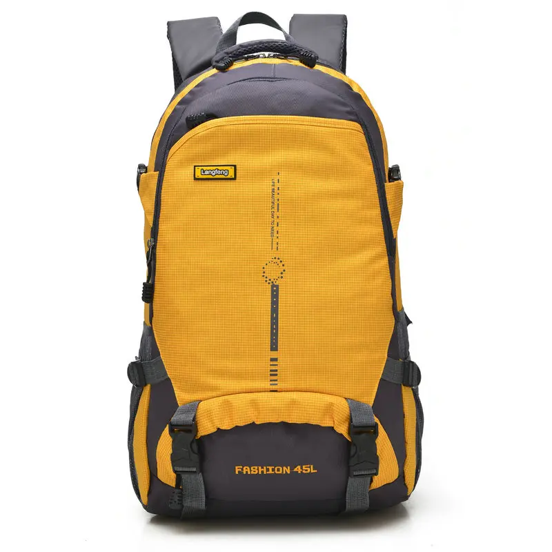 Mochila de Caminhadas ao ar livre para Homens e Mulheres, Impermeável, Respirável, Viagem de Lazer, Coreano, 45L, Novo