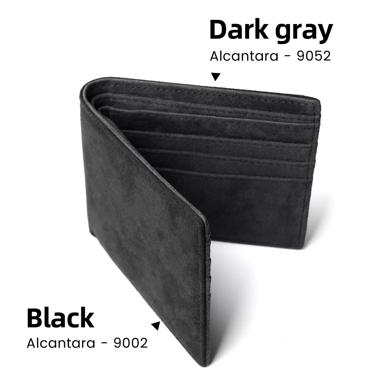 YMW ALCANTARA Brieftasche Frauen & Mann Karte Halter Tasche Luxus Künstliche Leder Schlanke Karten Kleine Dünne Karte Paket