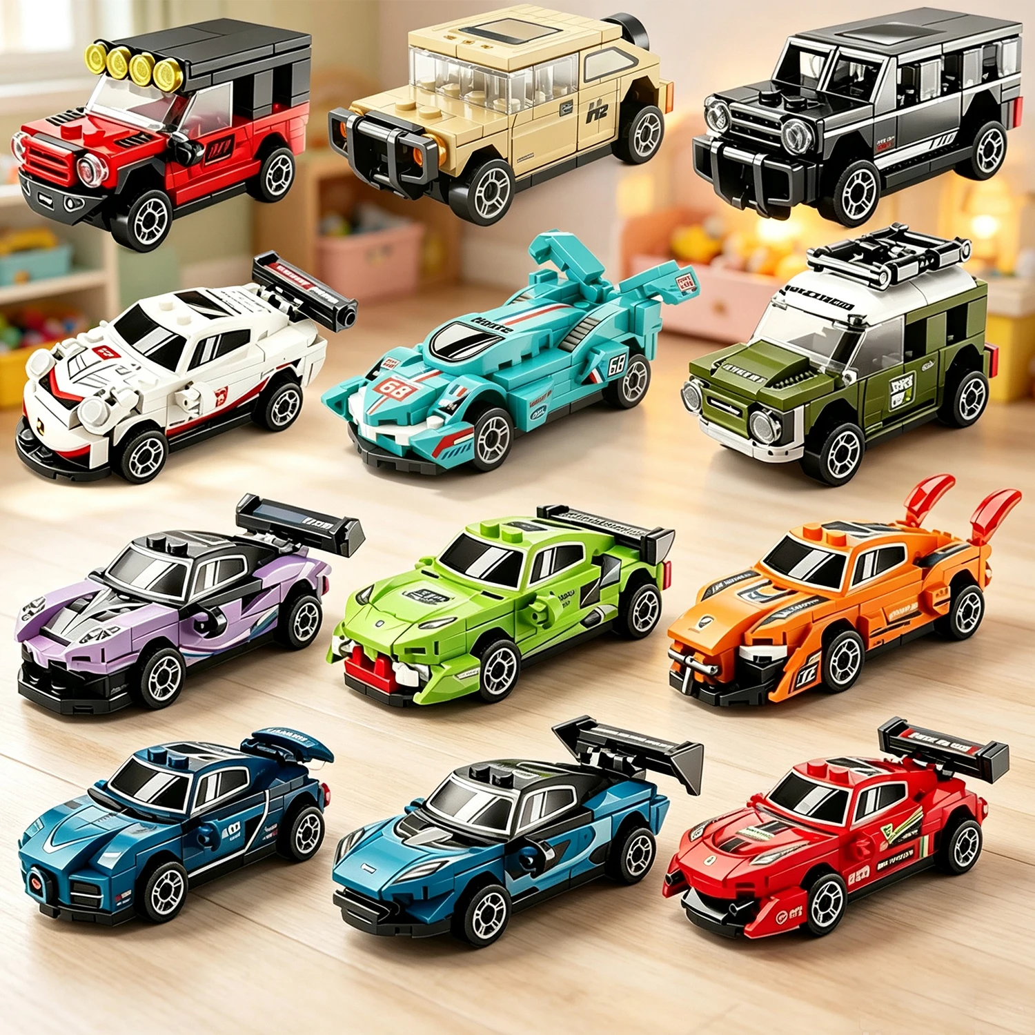 City Speed Racing Car Automobile Race Model Building Blocks Technical Vehicle Sports Car Toys Bricks Gift for Children Boys