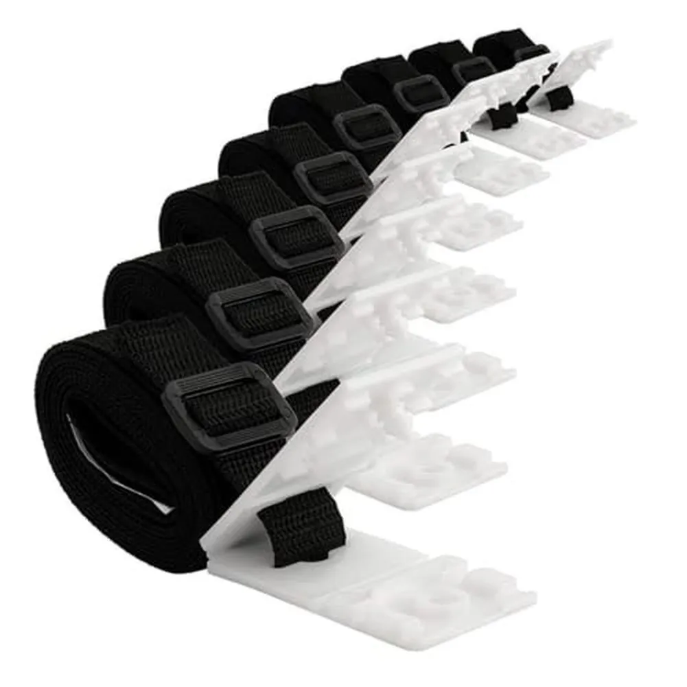 8pcs Pool Cover Straps for Solar Blanket Reel Adjustable PVC Material Designed for Above Ground and In Ground Pools