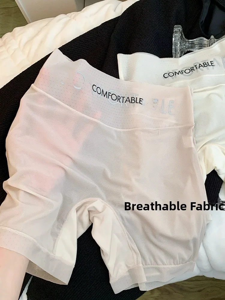 رقيقة جدا Sl الحرير الجليد المرأة Se السراويل تنفس الجوف خارج شقة المفروة الملابس الداخلية عالية الخصر حجم الشباب #1