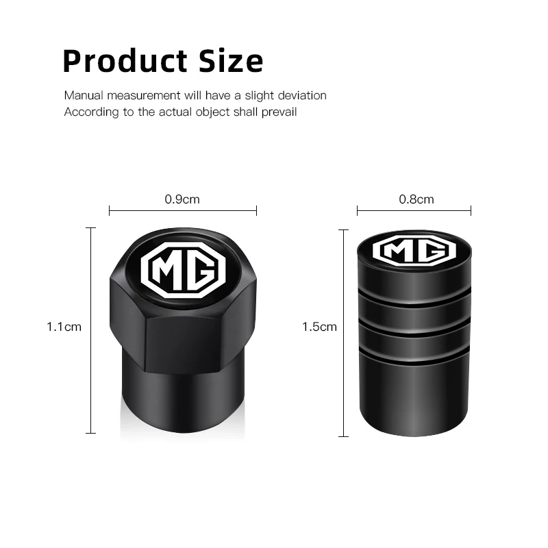 4 قطعة سيارة الإطارات صمام ينبع غطاء الألومنيوم عجلة غطاء صمام الهواء لموريس المرآب MG MG3X-Cross MG6-New EZS-الطيار النقي HS ZST ZS