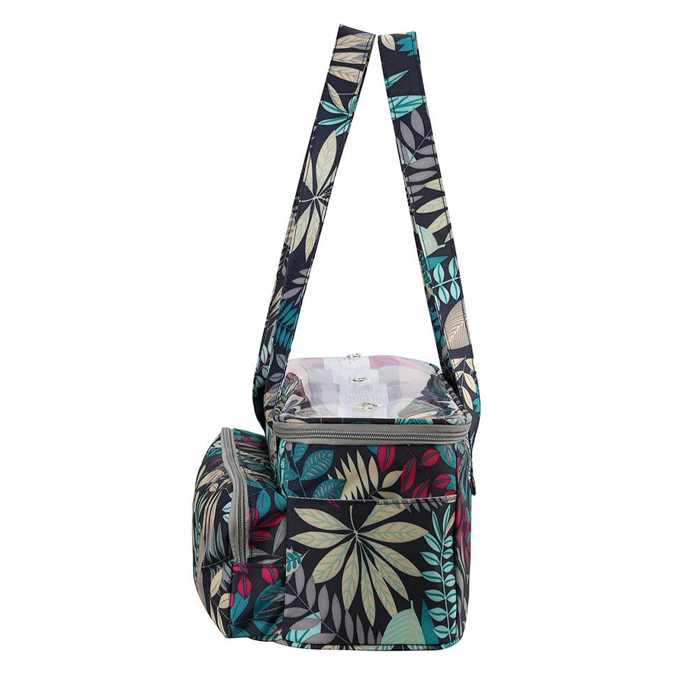 

Leaf Handbag Tote Bags Knitting Tool Organizers Wool Storage Knitting Tool Bag Bag Durable Oxford Portable Craft Container