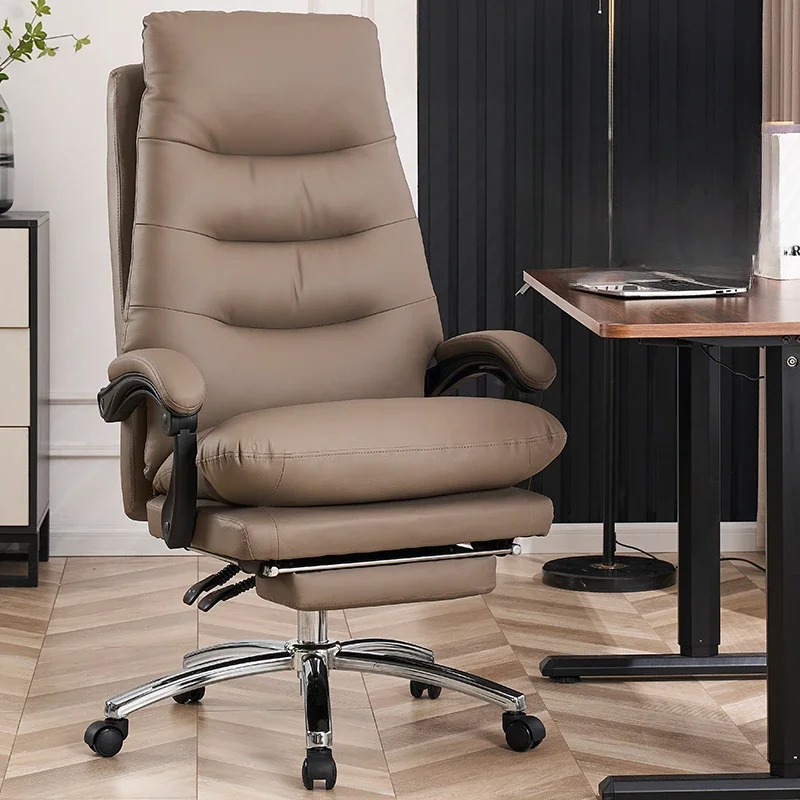 

Brown Gaming Chair Computer Armchair Office Desk Relaxing Height Adjustable Bedroom Relaxation Furniture Sillas Recliner Swivel