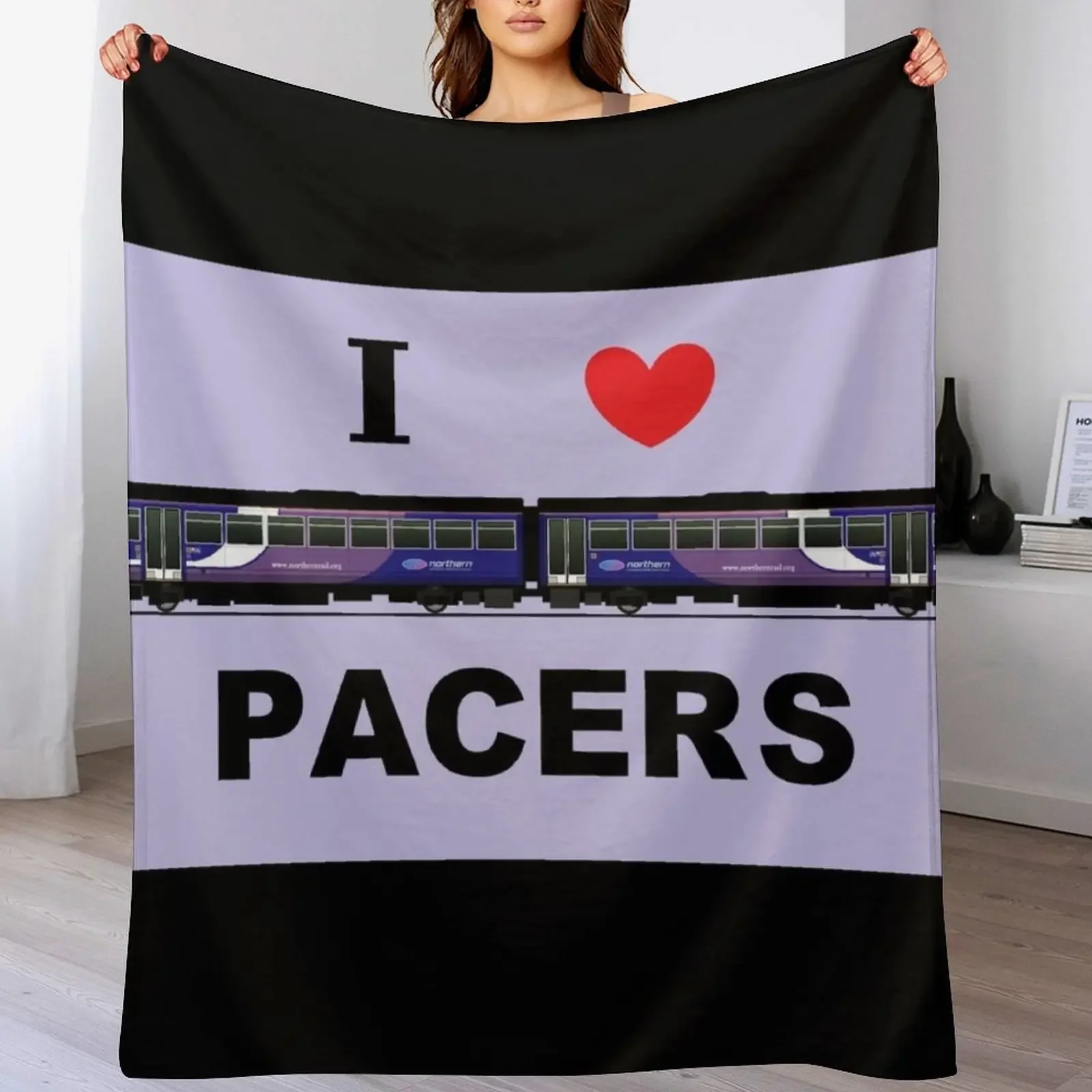 Pacer Locomotive Nothern Rail Throw Blanket Flannel Furry Blankets Sofas Of Decoration Blankets