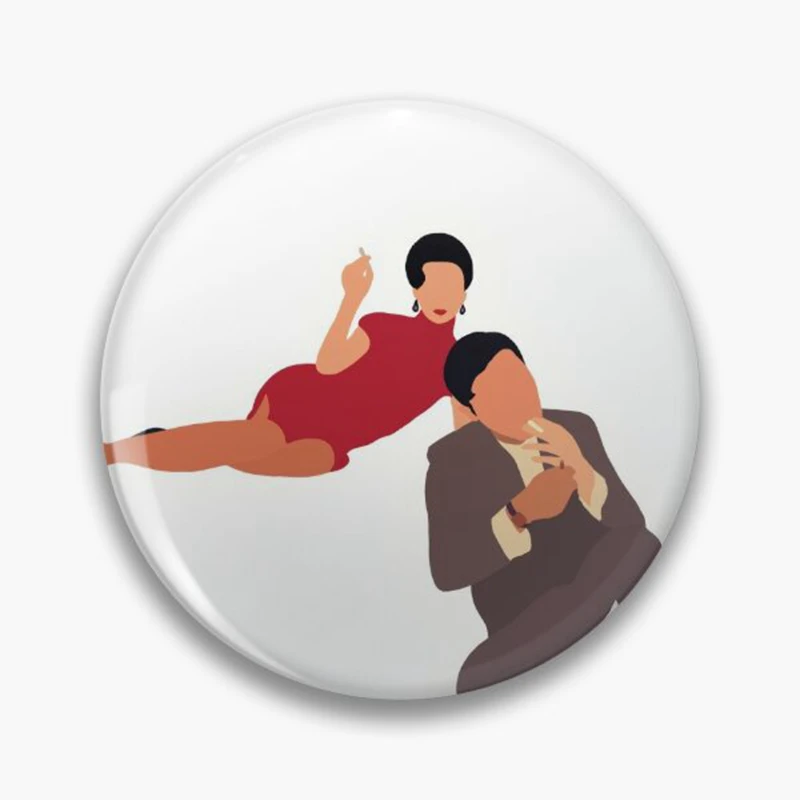 Pin de botón de película clásica Vintage Wong kar-wai Chungking Express, feliz juntos, insignia de broche Retro, decoración de bolsa de colección para fanáticos, 58mm