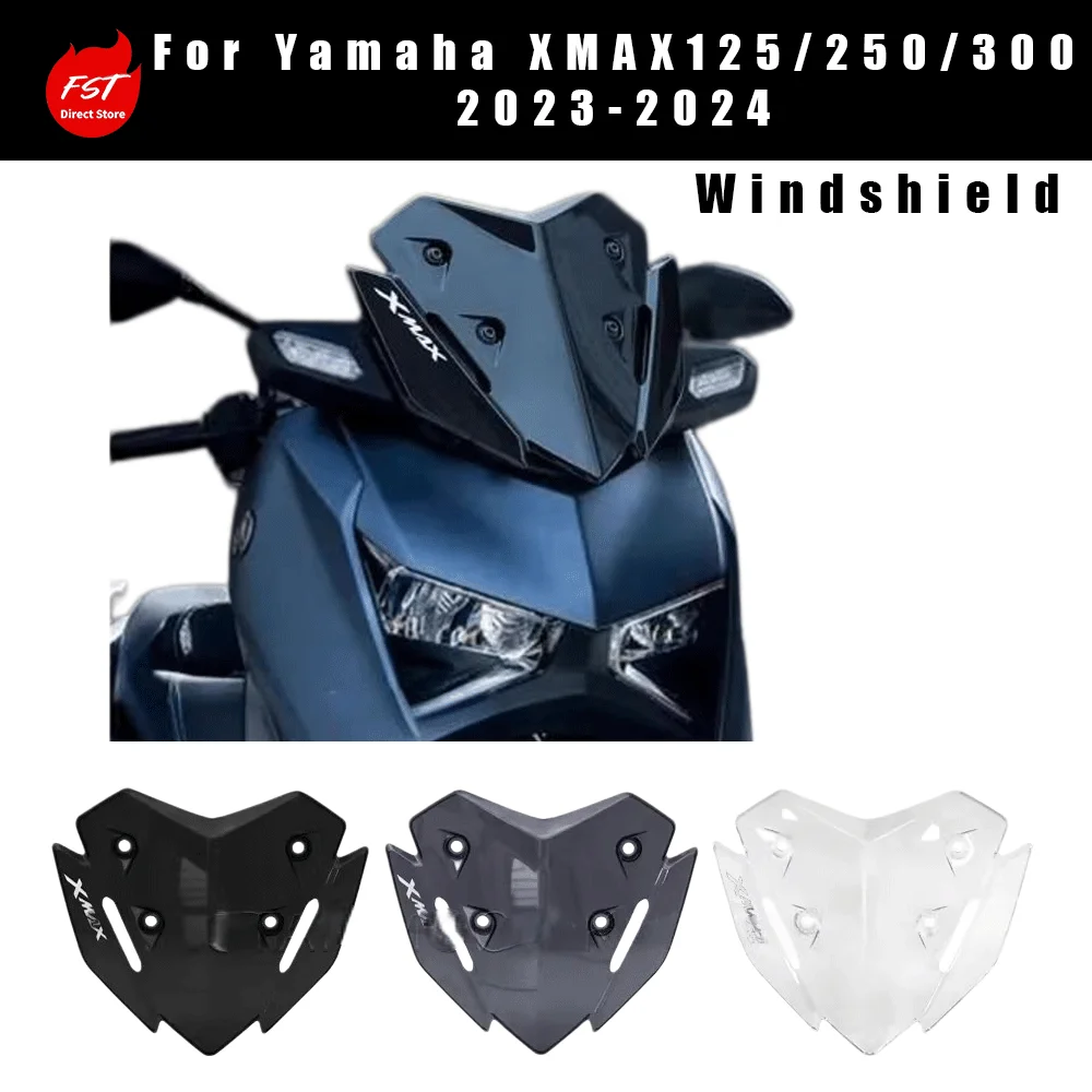 Подходит для Yamaha XMAX 125/250/300, гоночное ветровое стекло, обтекатель и ветроотражатель, модели 2023-2024 годов