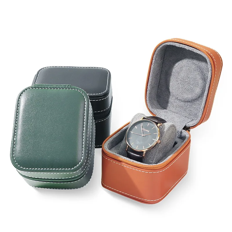 Delicate Travel Watch Case Roll Organizer Classic Necklace Storage Box Wristwatch Jewelry Case Watch Accessories 1 Slot