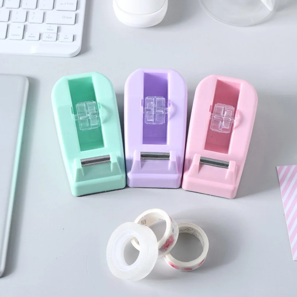 

3pcs Tape Portable Dispenser Sticker Supply Professional Household Office School Family Activities Scrapbooks Art