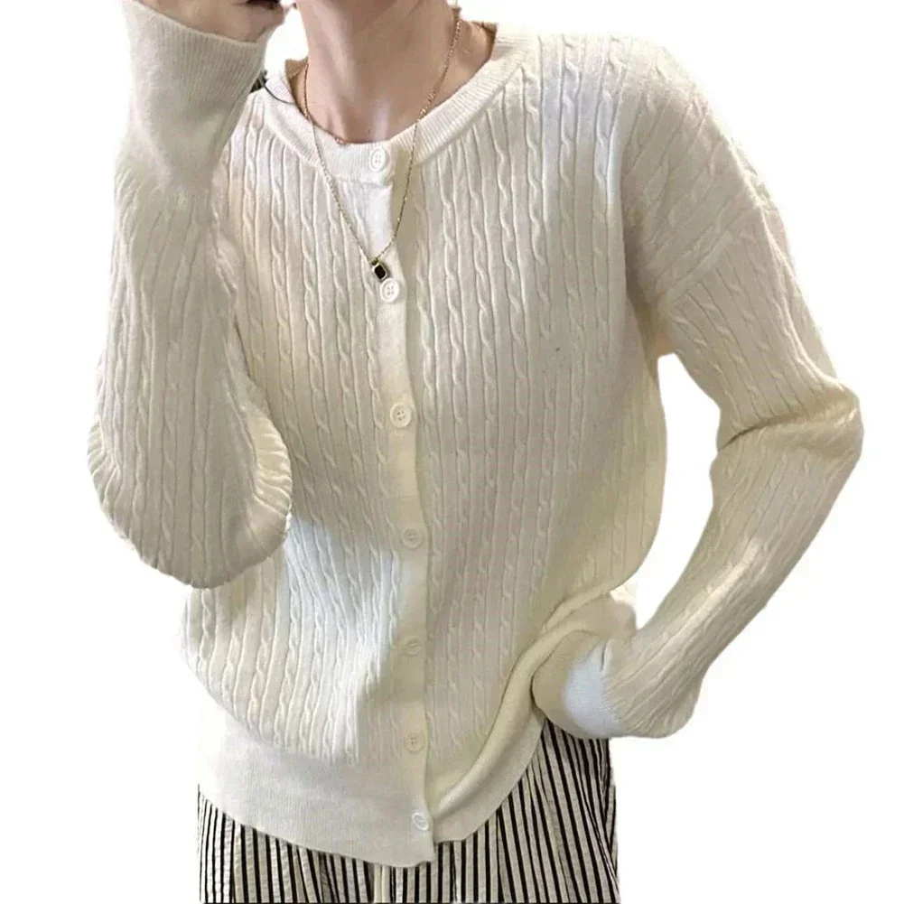 

Casual Cardigan Long Sleeve Sweater Everyday Use Brand New Condition For Daily Wear Polyester Fabric For Female Casual Wear