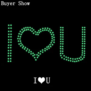 PVCスターグローステッカー暗い夜に明るい蛍光蛍光壁アートデカールキッズルーム天井ホームフェスティバルパーティーの装飾 8ベストセールスマーメイドルームの装飾-6