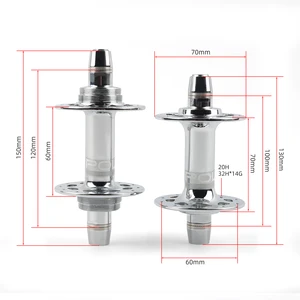 محور دراجة ثابت POLSO-Chrome ، محاور دراجات أمامية وخلفية Fixie ، مسار ركوب دراجات أحادي السرعة ، 20 ساعة ، 24 ساعة ، 32 ساعة ، FH003 10 مبيعات رئيسية 20 عجلة من الكروم - رقم 6