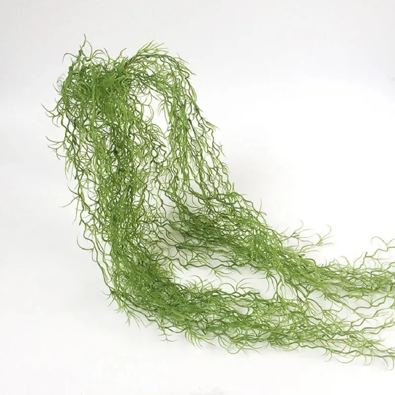 1/3/5pcs Air Grass Green Plants Long Vine Hanging Rattan Artificial Plastic Flower Grass Ceiling Hanging Vine Decor For Home Wal view 3