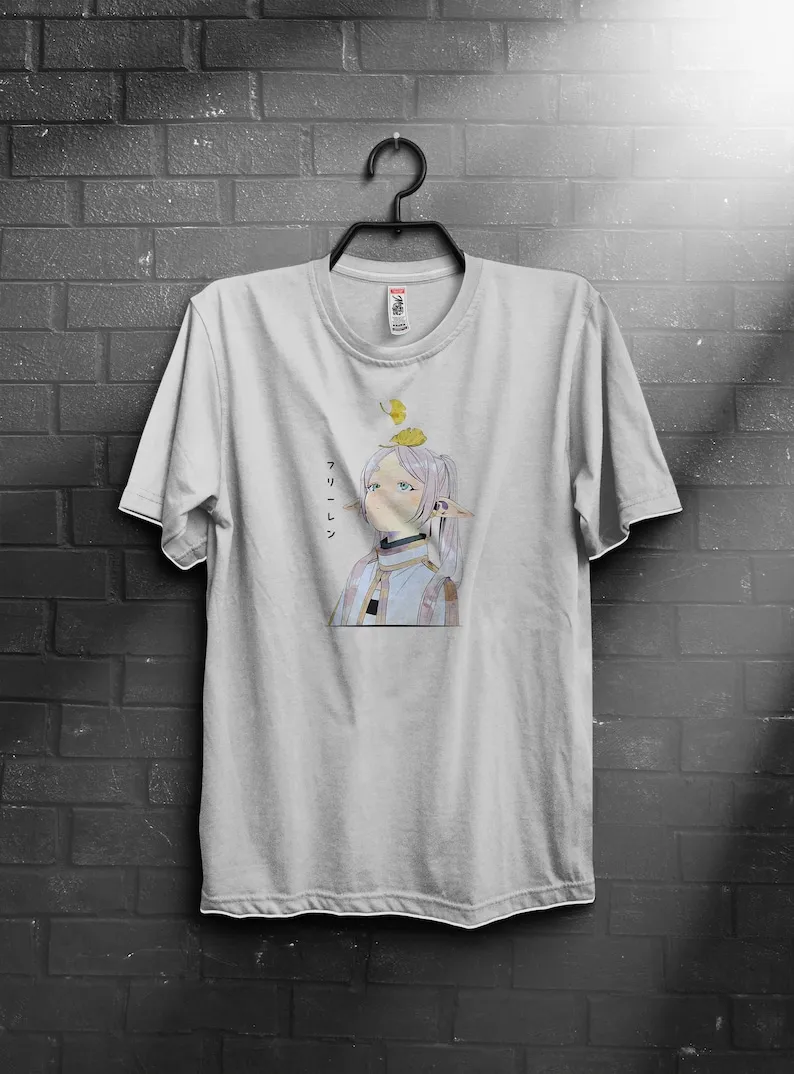 

t-shirt, gift her, gift men, gift boy anime, anime shirts, anime gifts, shirt,, unisex, Frieren, sousou no frieren, handmade