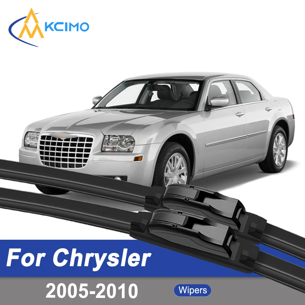 

Premium Rubber Durable Silent Windshield Wiper Blades 2pcs for Chrysler 300 2005-2010 300C Front Wiper Blades Set