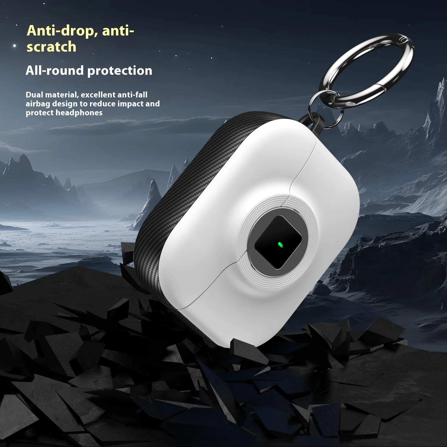 696 جديد لـ Airpods 4 حافظة مع غطاء قفل آمن لأجهزة AirPods Pro 2 2nd 3nd 1st Generation حافظات سماعة الرأس مع سلسلة مفاتيح #6