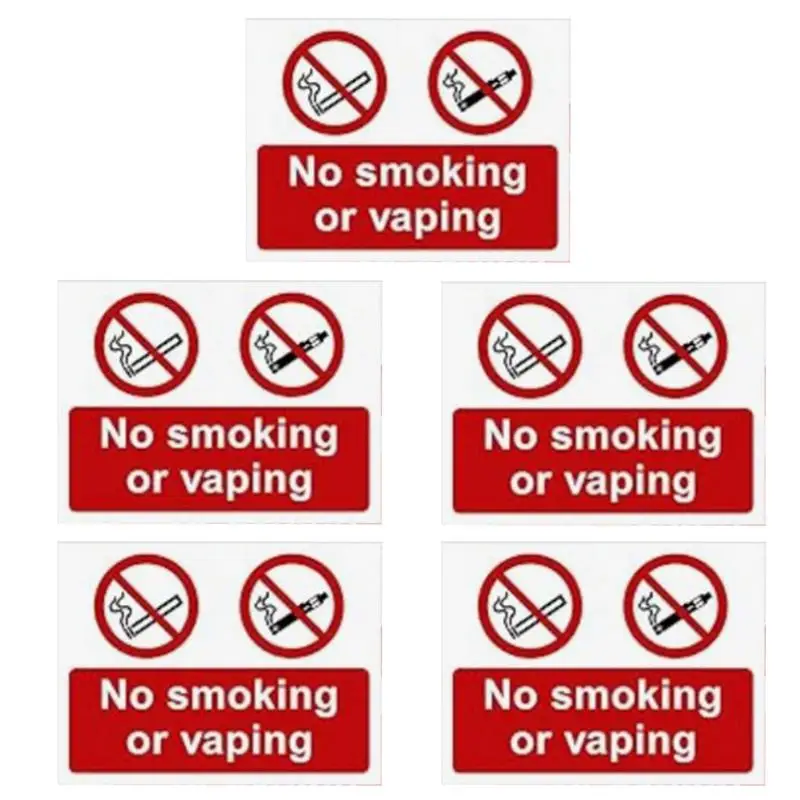 5Pcs Warning Stickers Danger Electrical Hazard Labels Decal Keep Clear Fire Exit Floor Decal Industrial Signs Sticker For Store