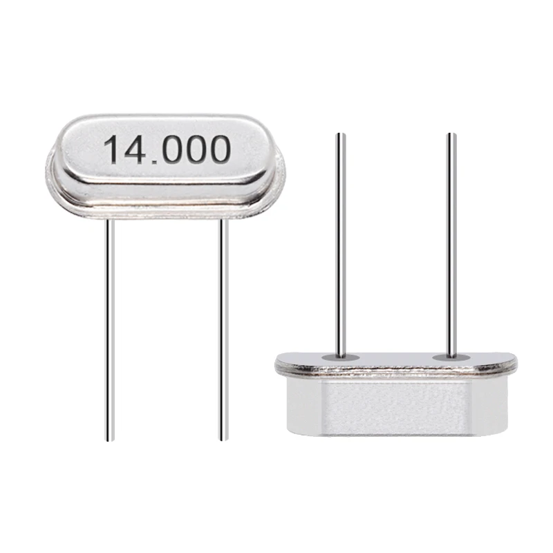 (10PCS) HC-49S 14M 14MHZ 14.000MHZ Direct Plug Passive Crystal Resonator DIP-2 20PF 10PPM Quartz Crystal