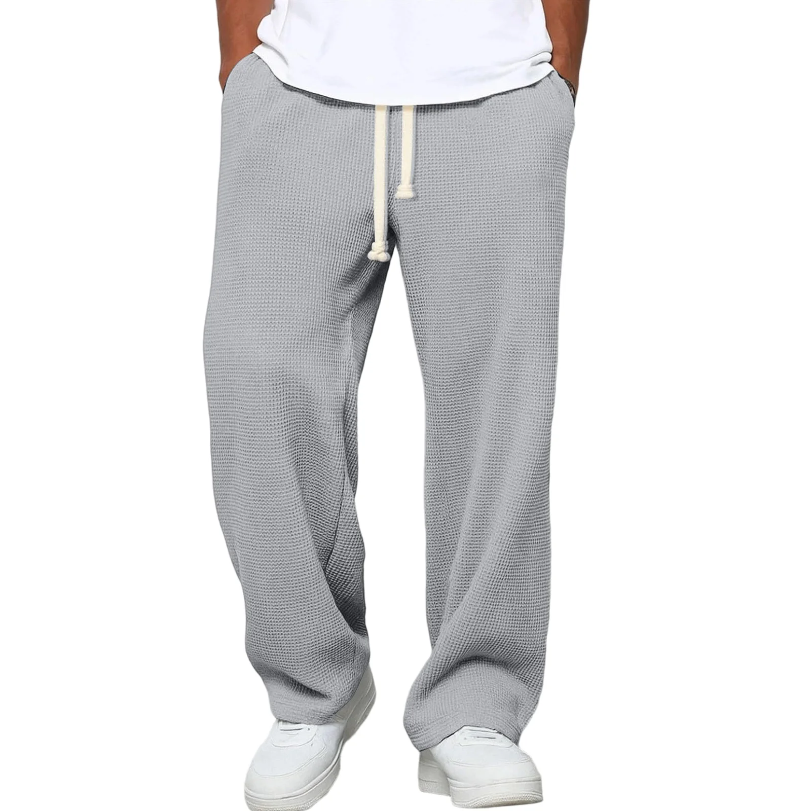 

Мужские повседневные брюки | Свободная посадка, эластичная талия с завязками для повседневного ношения Брюки-карго Pantalones Hombre Брюки для мужчин