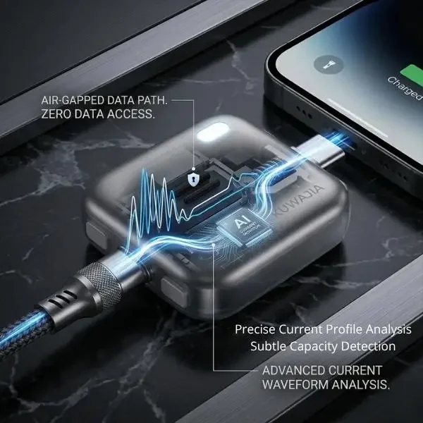 Battery guard charger with auto power-off feature