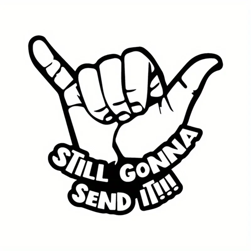 

1 шт. виниловая наклейка Chill Shaka-Themed - Laid-Back Vibe для досок для серфинга/чехлов для телефонов/тренажерного зала/ноутбуков